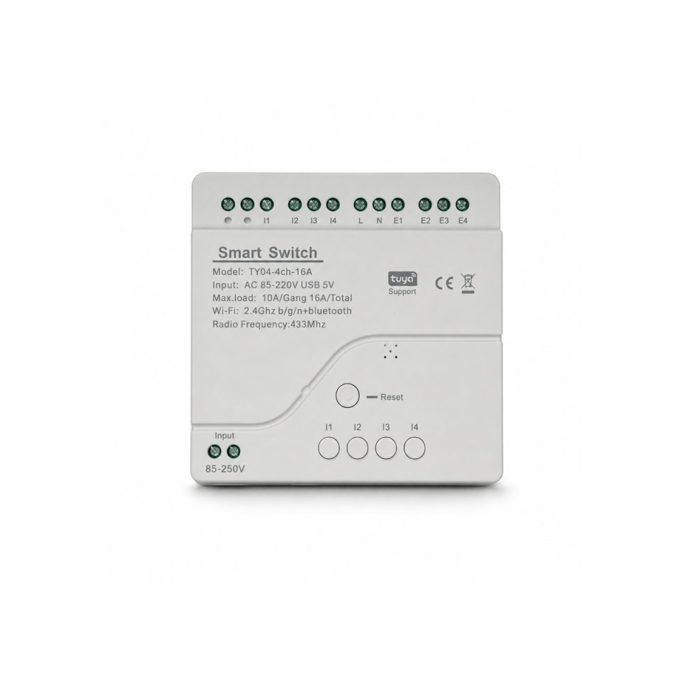 ZEDA WIFI 4 Dört Röleli Wi-Fi + RF Akıllı Kontrol Modülü