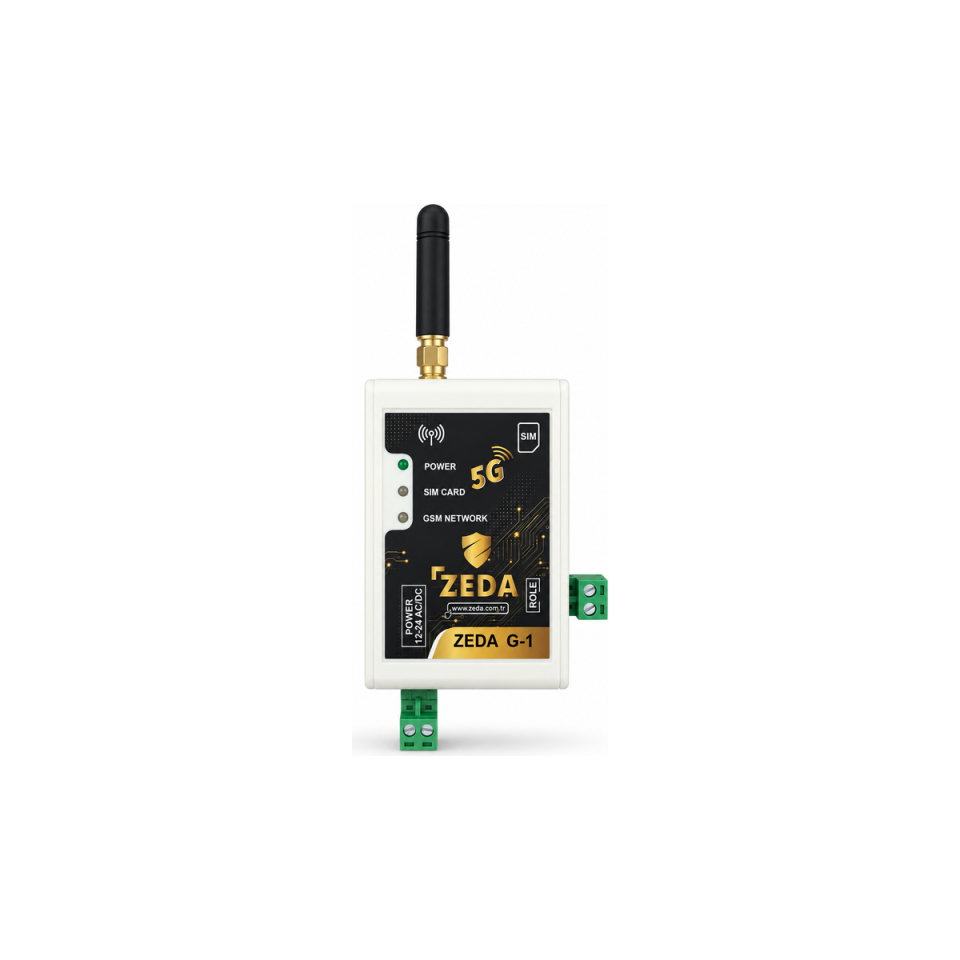 ZEDA G-1 5G Akıllı Tek Röleli GSM Kontrol Modülü