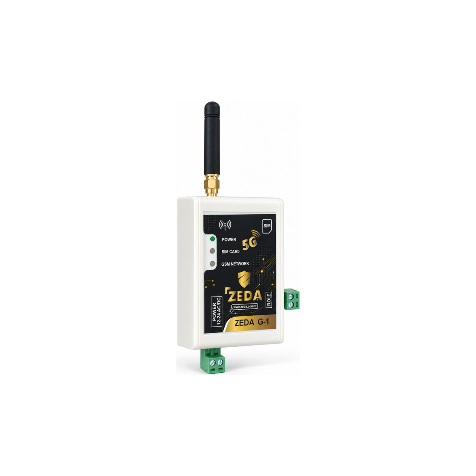 ZEDA G-1 5G Akıllı Tek Röleli GSM Kontrol Modülü