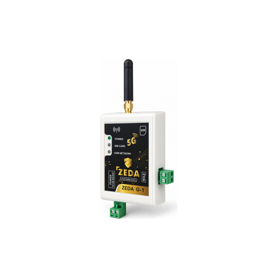 ZEDA G-1 5G Akıllı Tek Röleli GSM Kontrol Modülü