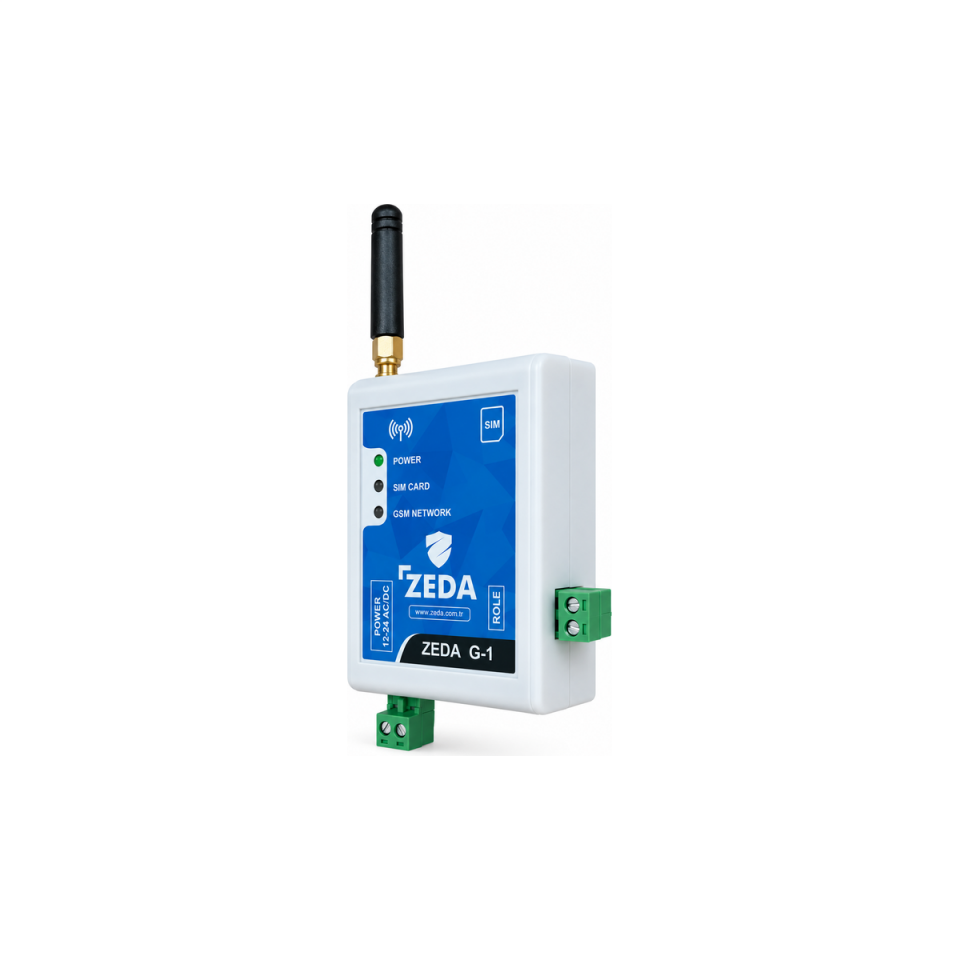 ZEDA G-1 2G Akıllı Tek Röleli GSM Kontrol Modülü