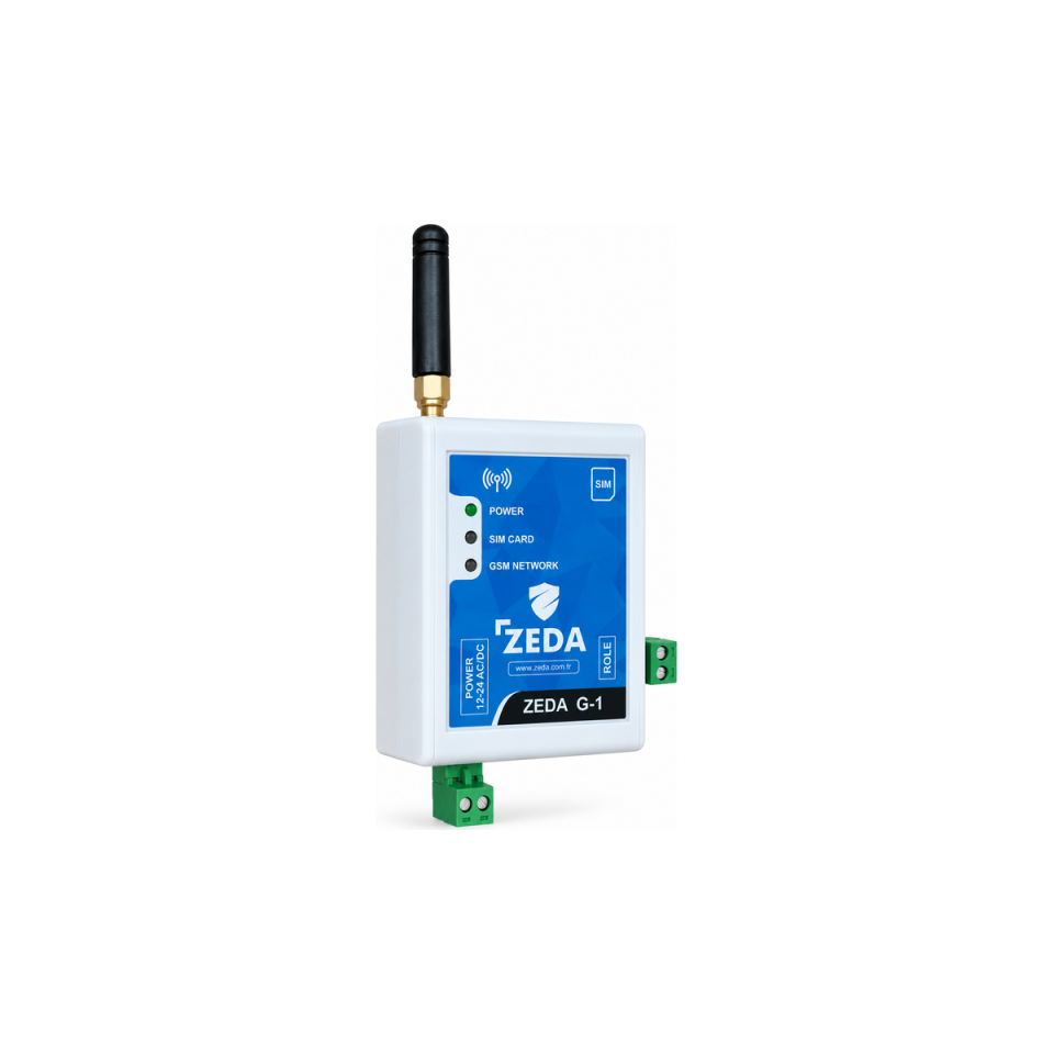 ZEDA G-1 2G Akıllı Tek Röleli GSM Kontrol Modülü