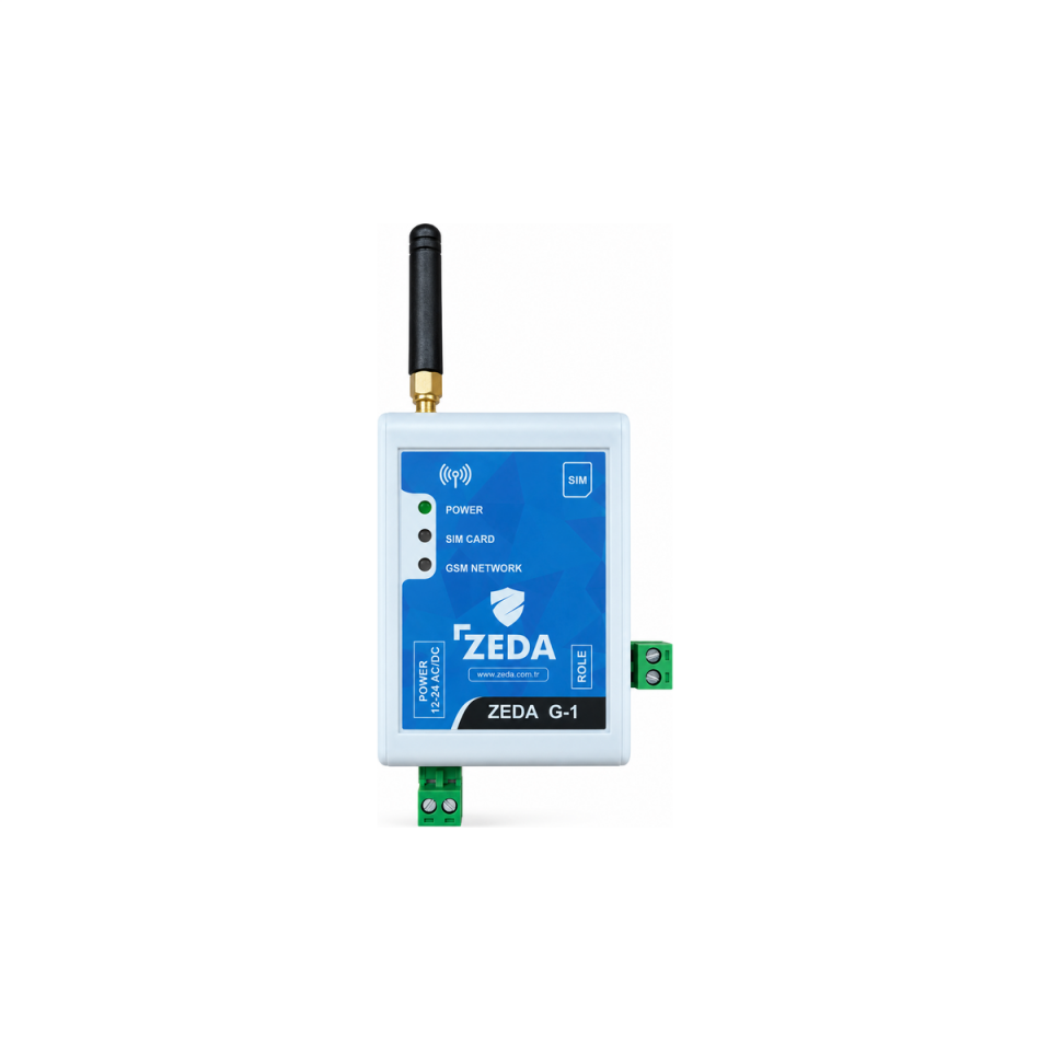 ZEDA G-1 2G Akıllı Tek Röleli GSM Kontrol Modülü