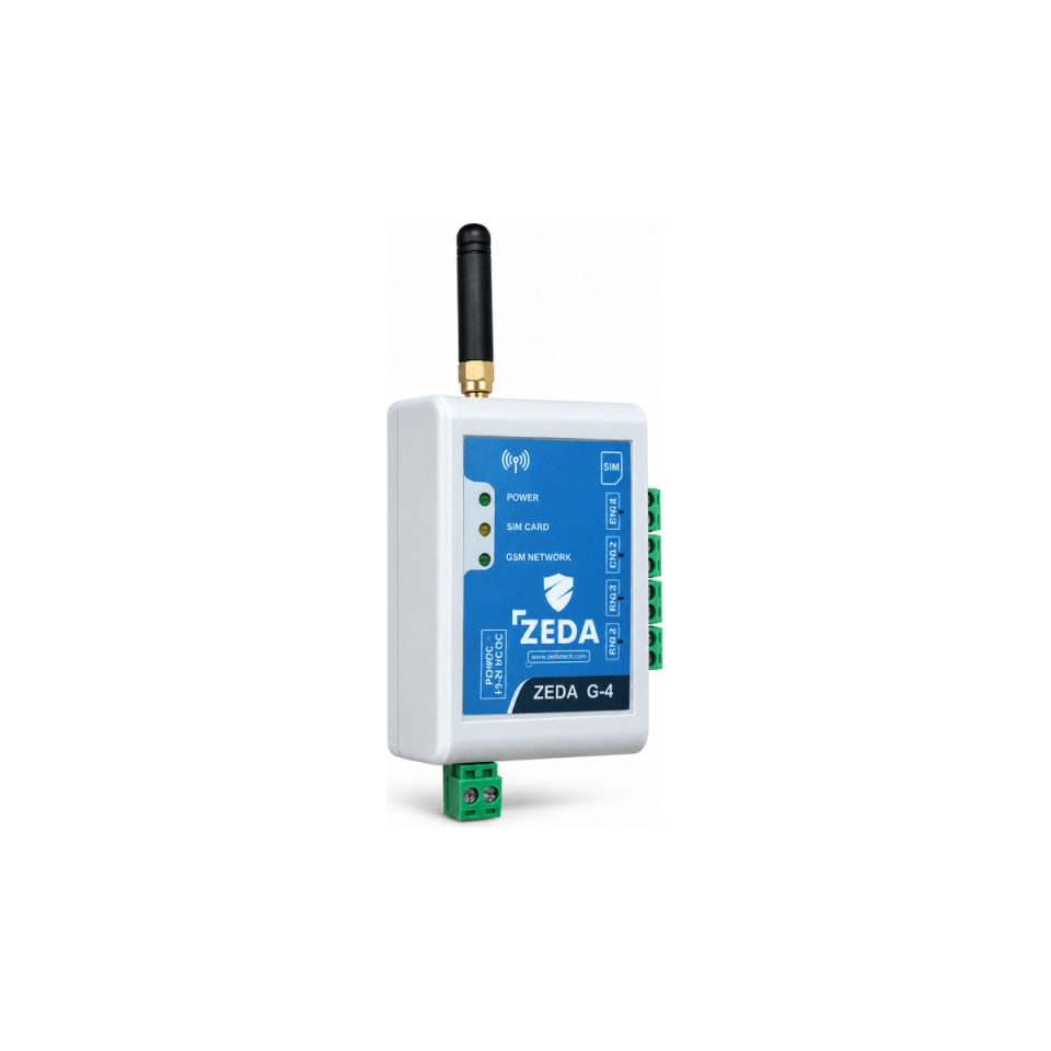 ZEDA G-4 2G GSM Kontrollü 4 Röle Modülü