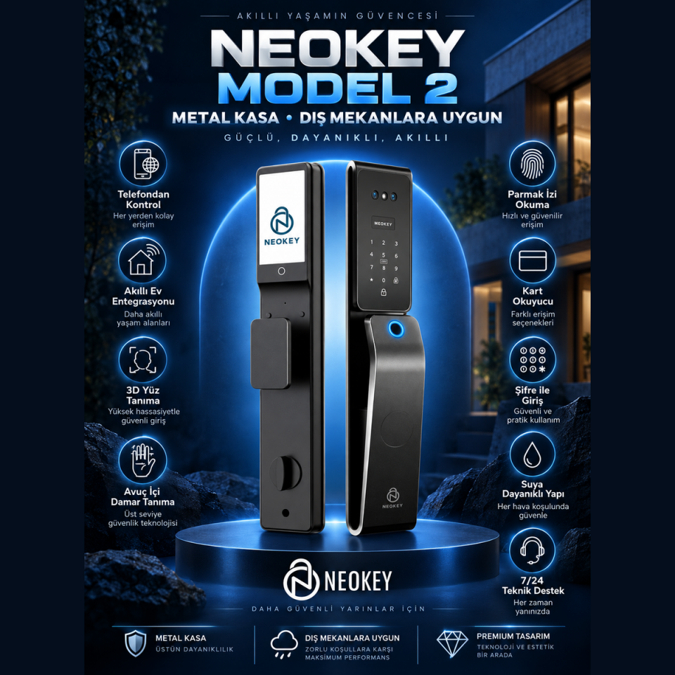 NeoKey Model 2 Metal Kasa Akıllı Kapı Kilidi