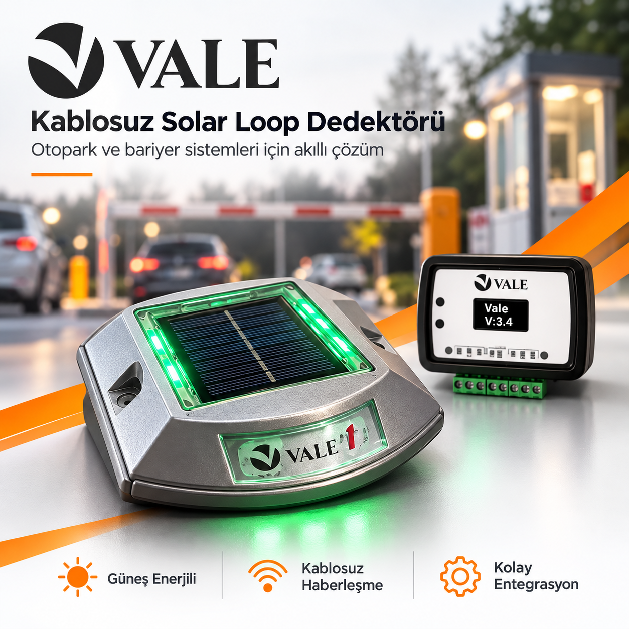 VALE Kablosuz Solar Loop Dedektörü