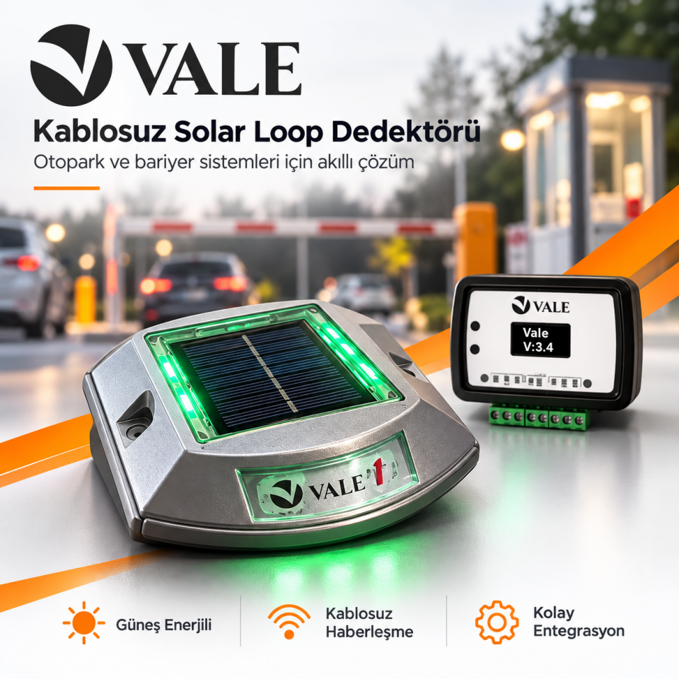 VALE Kablosuz Solar Loop Dedektörü